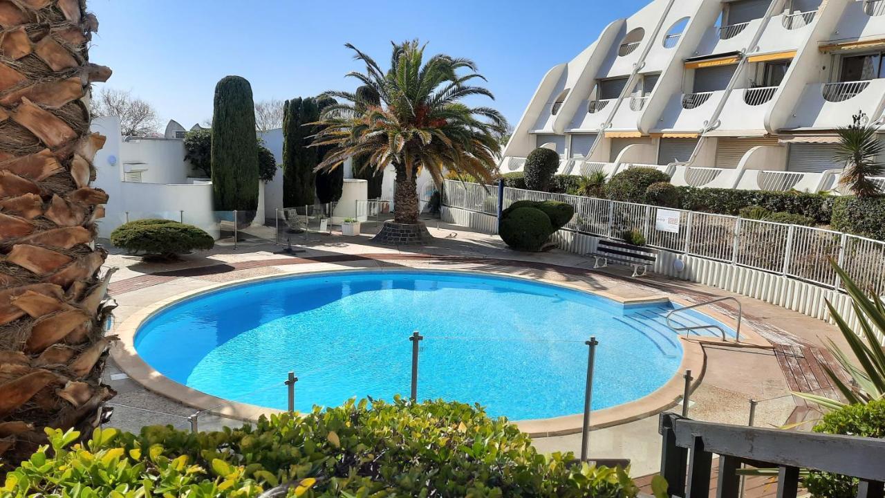 Ancre Bleue***, 1Ere Ligne Plage, Piscine, Clim. La Grande Motte Luaran gambar