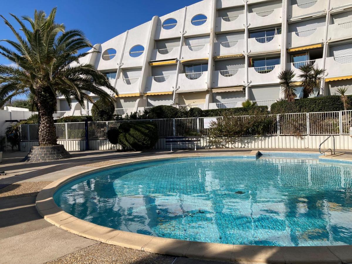 Ancre Bleue***, 1Ere Ligne Plage, Piscine, Clim. La Grande Motte Luaran gambar